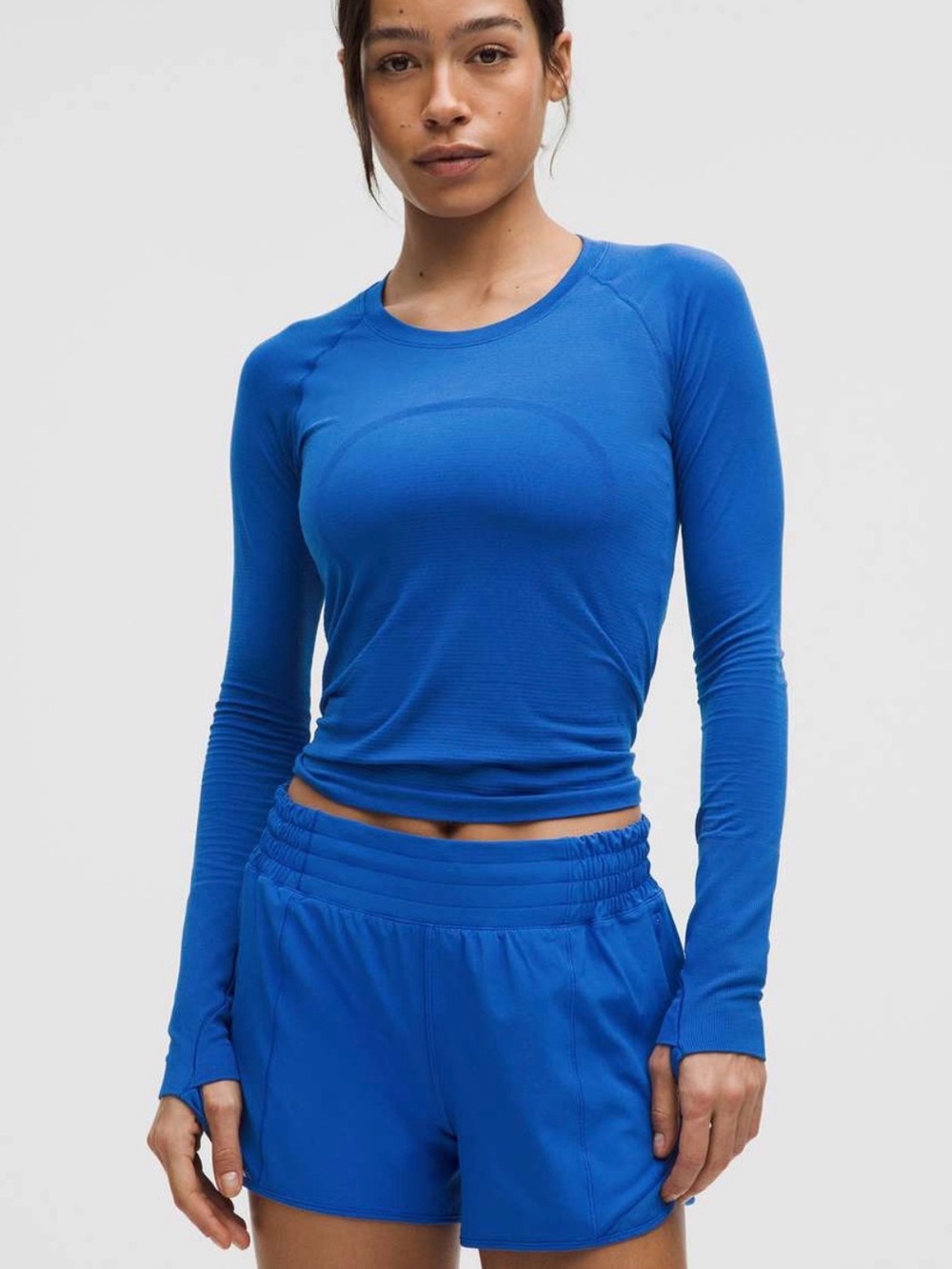 Lululemon Swiftly Tech Long-Sleeve Shirt 2.0 Galactic Cobalt Size 6 NWOT